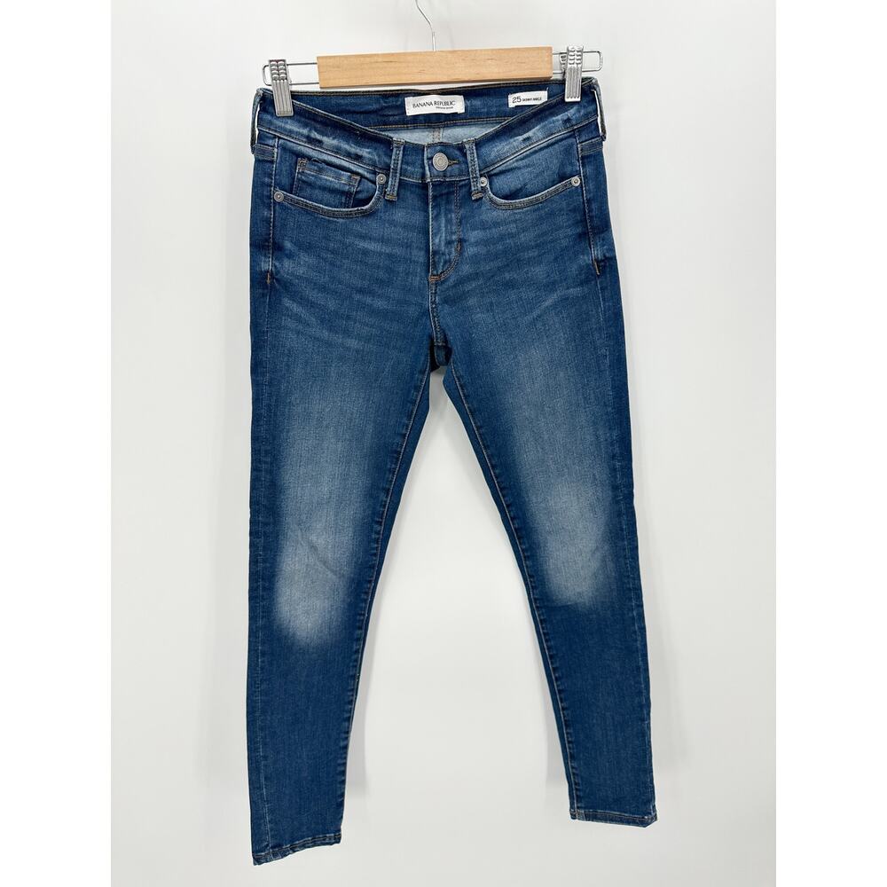 Banana Republic Womens Skinny Ankle Medium Wash Jeans Blue 25 S/305427-00‎